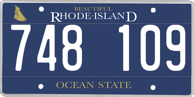 RI license plate 748109