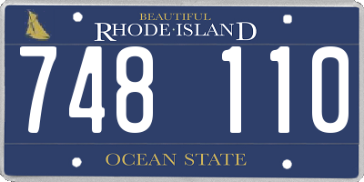RI license plate 748110