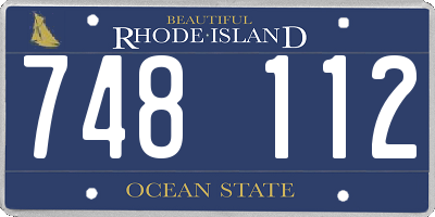 RI license plate 748112