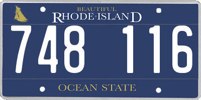 RI license plate 748116