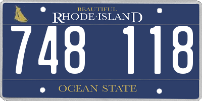 RI license plate 748118