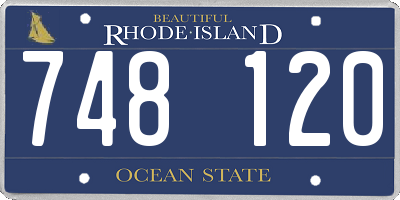 RI license plate 748120