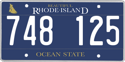 RI license plate 748125