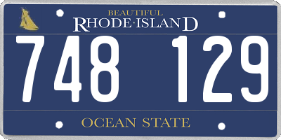 RI license plate 748129