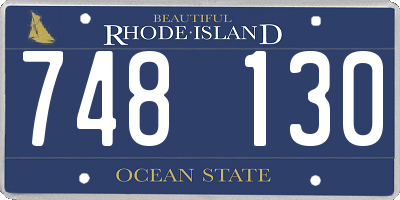 RI license plate 748130
