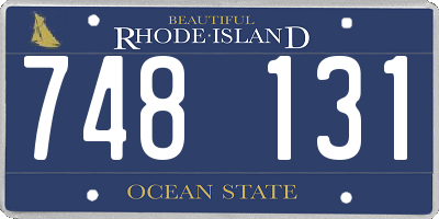 RI license plate 748131