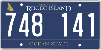 RI license plate 748141