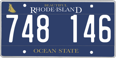 RI license plate 748146