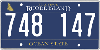 RI license plate 748147