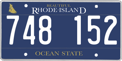 RI license plate 748152