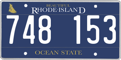 RI license plate 748153