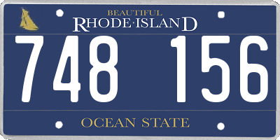 RI license plate 748156