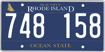 RI license plate 748158