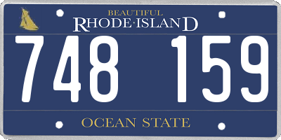 RI license plate 748159