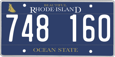 RI license plate 748160