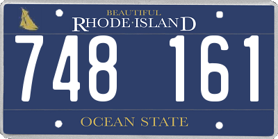 RI license plate 748161