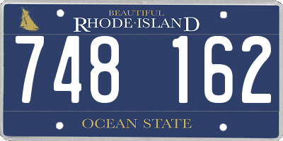 RI license plate 748162