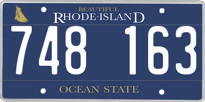 RI license plate 748163
