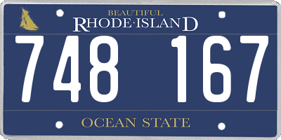 RI license plate 748167
