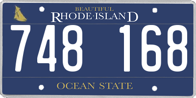 RI license plate 748168