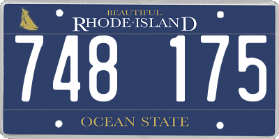 RI license plate 748175