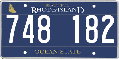 RI license plate 748182