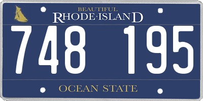 RI license plate 748195