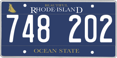 RI license plate 748202