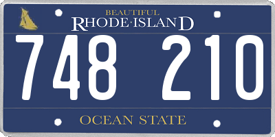 RI license plate 748210