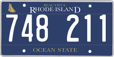 RI license plate 748211