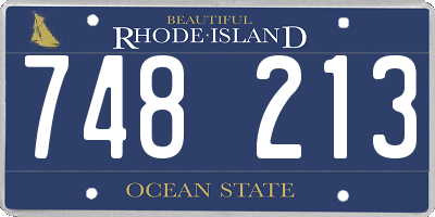 RI license plate 748213