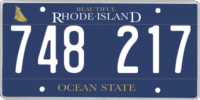 RI license plate 748217