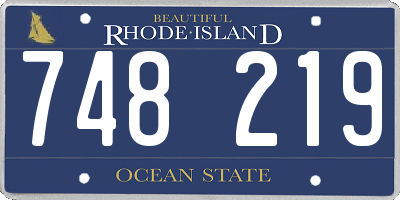 RI license plate 748219
