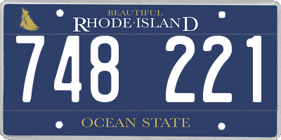 RI license plate 748221