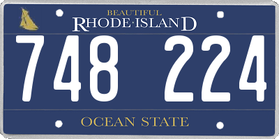 RI license plate 748224