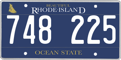 RI license plate 748225