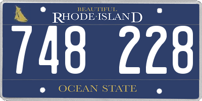 RI license plate 748228