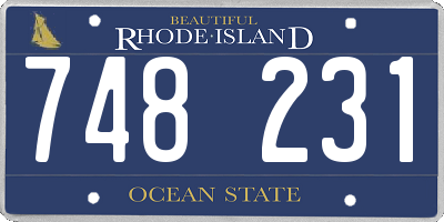 RI license plate 748231