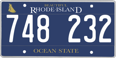 RI license plate 748232