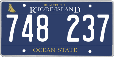 RI license plate 748237