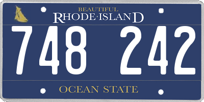 RI license plate 748242