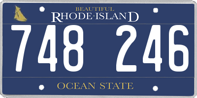 RI license plate 748246