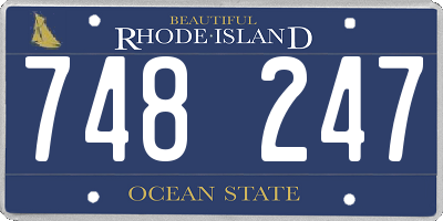 RI license plate 748247