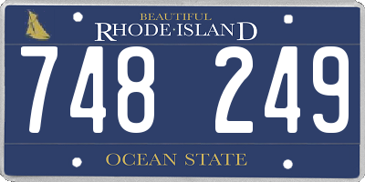 RI license plate 748249