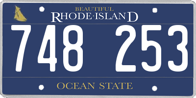 RI license plate 748253