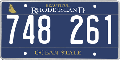 RI license plate 748261