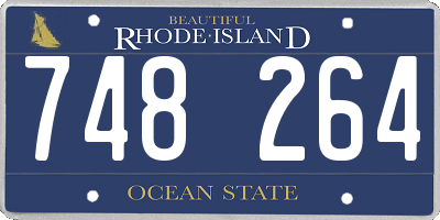 RI license plate 748264
