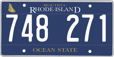 RI license plate 748271