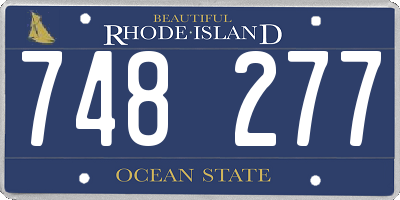 RI license plate 748277