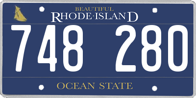 RI license plate 748280